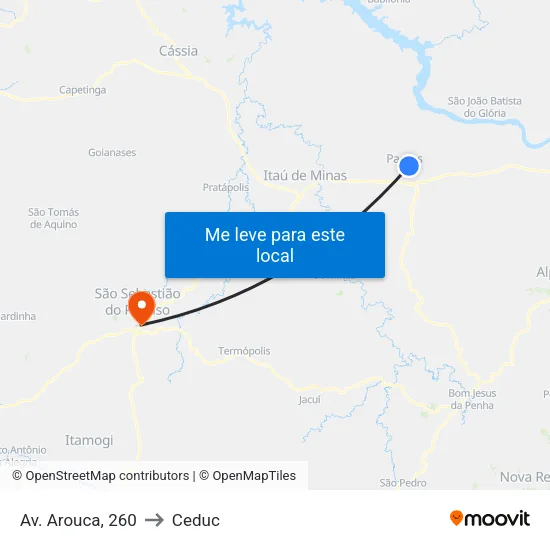 Av. Arouca, 281 to Ceduc map