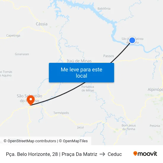 Pça. Belo Horizonte, 28 | Praça Da Matriz to Ceduc map