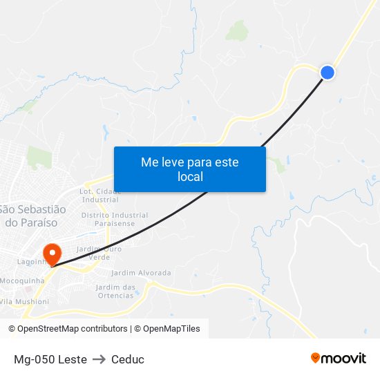 Mg-050 Leste to Ceduc map