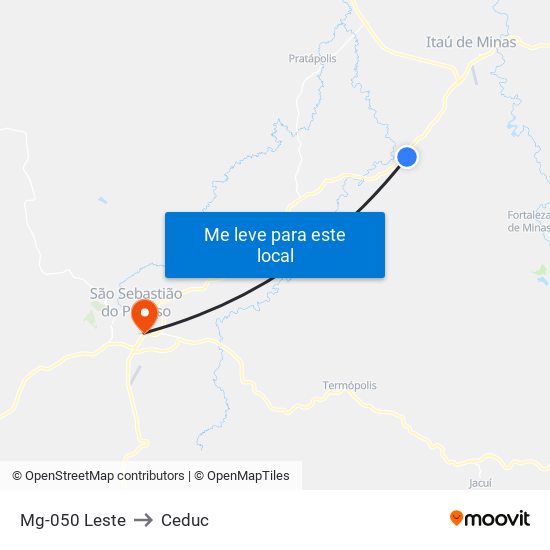 Mg-050 Leste to Ceduc map