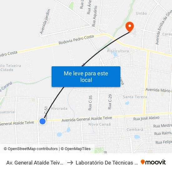 Av. General Ataíde Teive, 8481 B/C to Laboratório De Técnicas Alimentares map