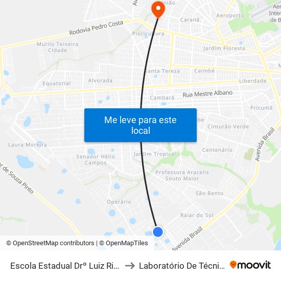 Escola Estadual Drº Luiz Rittler Brito De Lucena to Laboratório De Técnicas Alimentares map