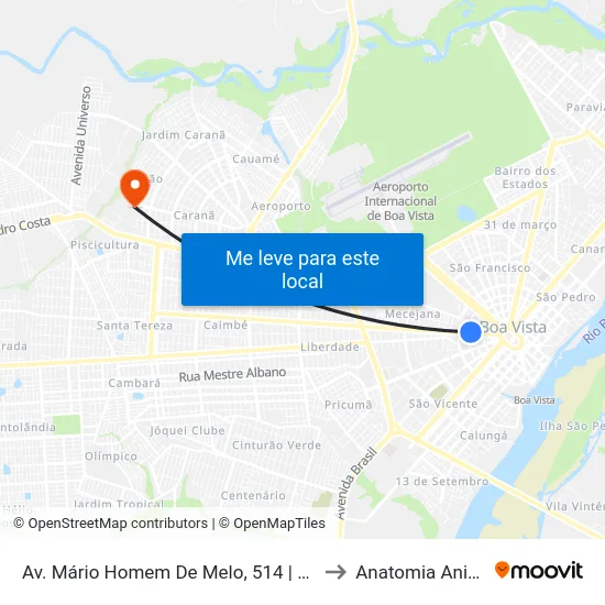 Av. Mário Homem De Melo, 514 | Creas to Anatomia Animal map