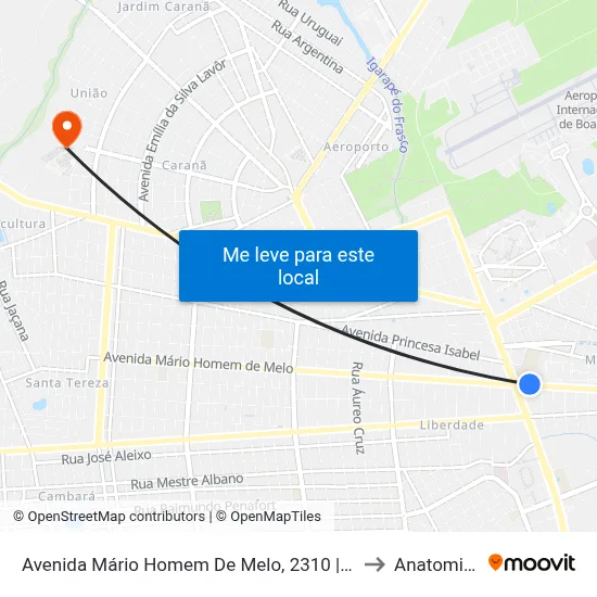 Avenida Mário Homem De Melo, 2310 | Escola Estadual Ana Libório to Anatomia Animal map