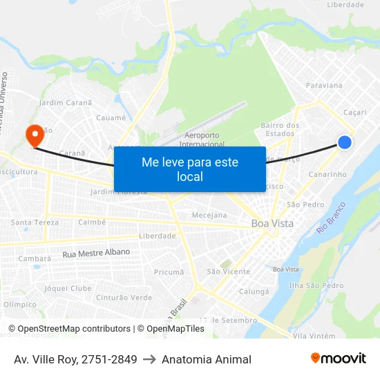 Av. Ville Roy, 2751-2849 to Anatomia Animal map