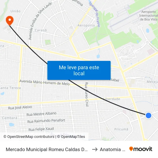 Mercado Municipal Romeu Caldas De Magalhães B/C to Anatomia Animal map