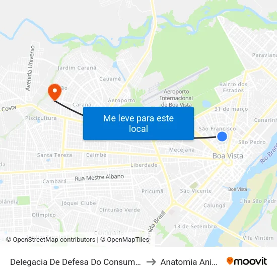 Delegacia De Defesa Do Consumidor to Anatomia Animal map