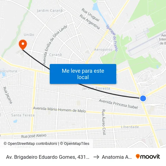 Av. Brigadeiro Eduardo Gomes, 4317-4331 B/C to Anatomia Animal map