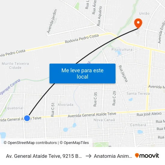 Av. General Ataíde Teive, 9215 B/C to Anatomia Animal map