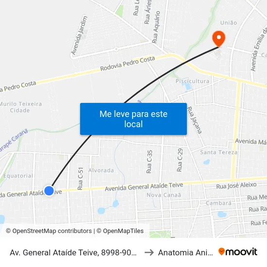Av. General Ataíde Teive, 8998-9060 C/B to Anatomia Animal map
