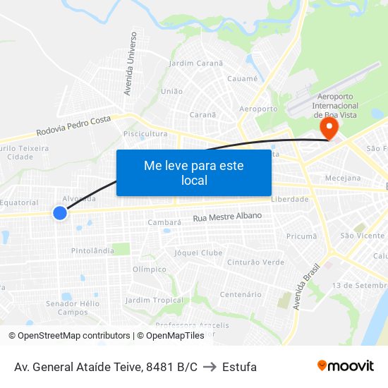 Av. General Ataíde Teive, 8481 B/C to Estufa map
