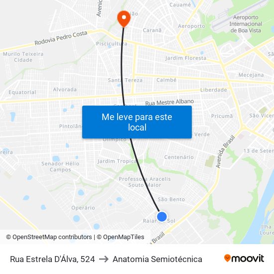 Rua Estrela D'Álva, 524 to Anatomia Semiotécnica map