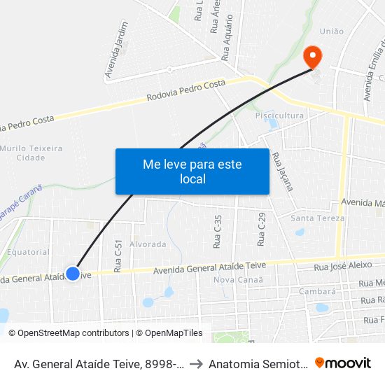 Av. General Ataíde Teive, 8998-9060 C/B to Anatomia Semiotécnica map