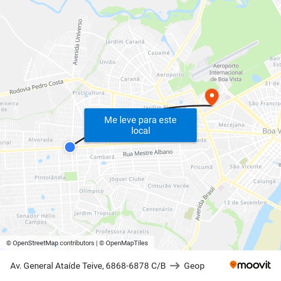 Av. General Ataíde Teive, 6868-6878 C/B to Geop map