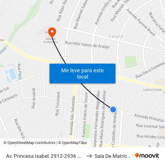 Av. Princesa Isabel, 2912-2936 C/B to Sala De Matrícula map