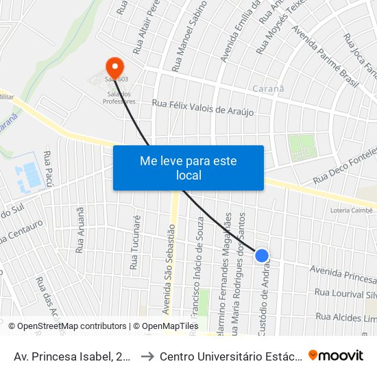 Av. Princesa Isabel, 2912-2936 C/B to Centro Universitário Estácio Da Amazônia map