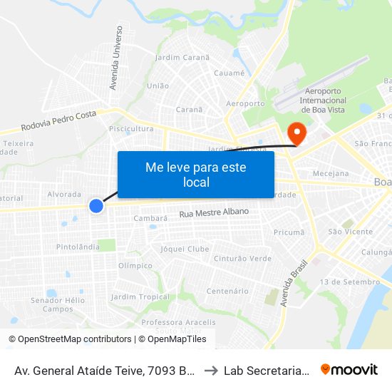 Av. General Ataíde Teive, 7093 B/C to Lab Secretariado map