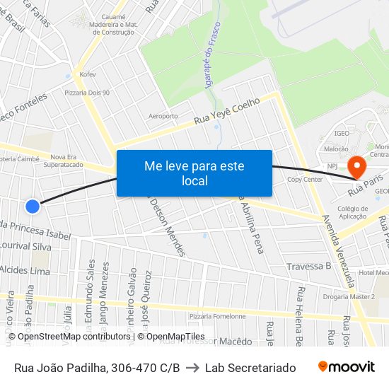 Rua João Padilha, 306-470 C/B to Lab Secretariado map