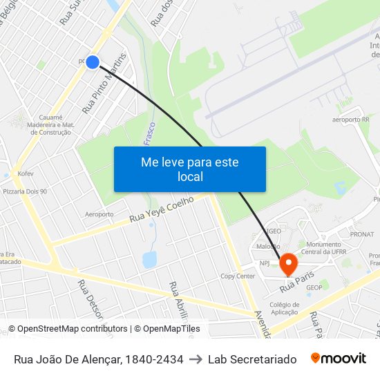 Rua João De Alençar, 1840-2434 to Lab Secretariado map