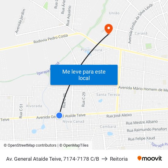Av. General Ataíde Teive, 7174-7178 C/B to Reitoria map