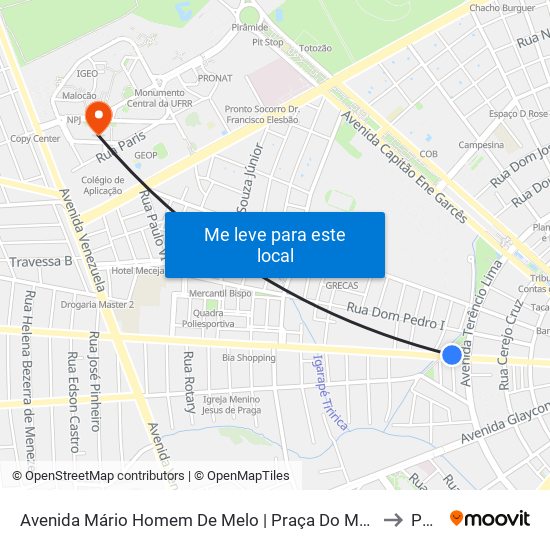 Avenida Mário Homem De Melo | Praça Do Mecejana to Ppgl map