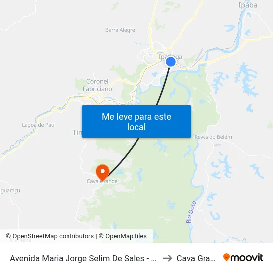 Avenida Maria Jorge Selim De Sales - Bretas to Cava Grande map