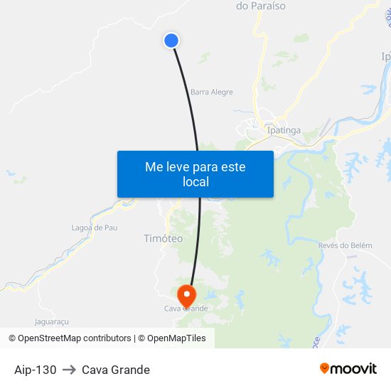 Aip-130 to Cava Grande map