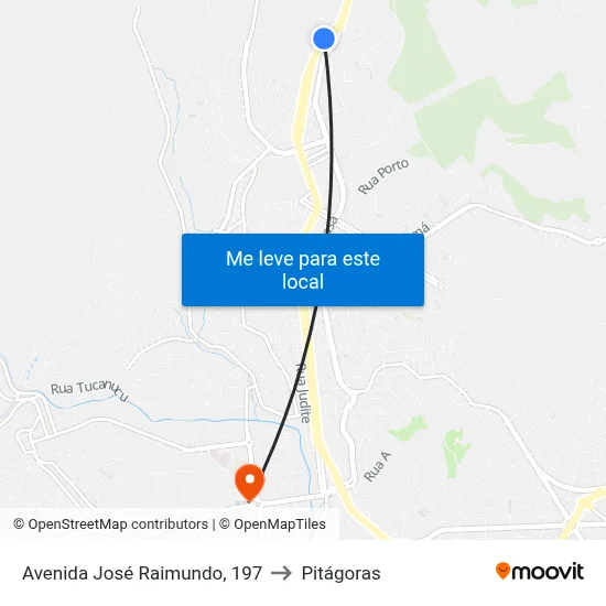 Avenida José Raimundo, 197 to Pitágoras map