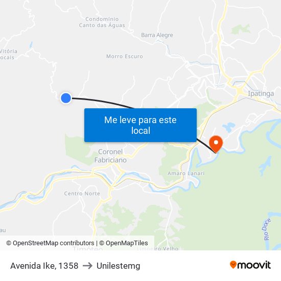 Avenida Ike, 1358 to Unilestemg map