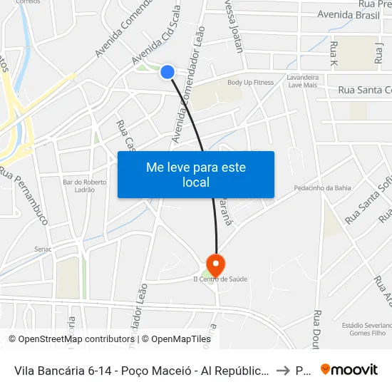 Vila Bancária 6-14 - Poço Maceió - Al República Federativa Do Brasil to Poço map