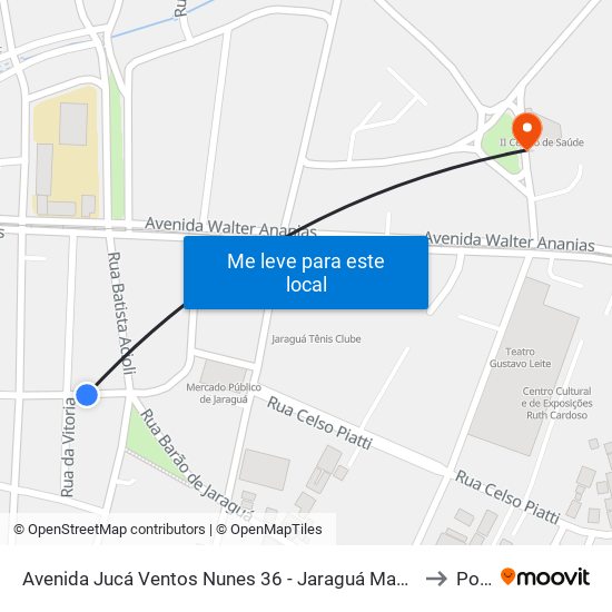 Avenida Jucá Ventos Nunes 36 - Jaraguá Maceió - Al Brasil to Poço map
