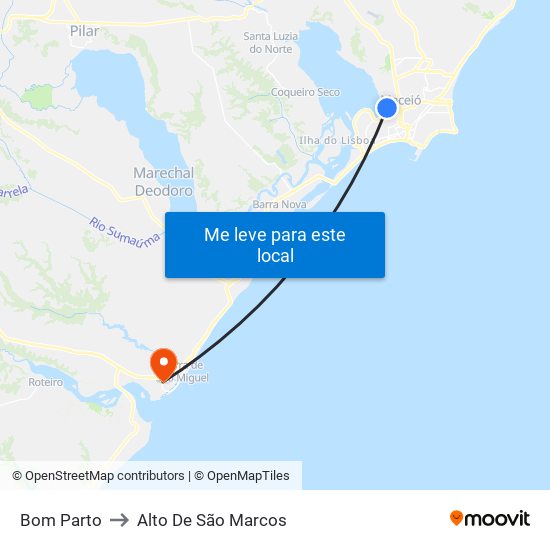 Bom Parto to Alto De São Marcos map