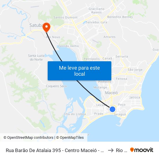 Rua Barão De Atalaia 395 - Centro Maceió - Al República Federativa Do Brasil to Rio Novo map