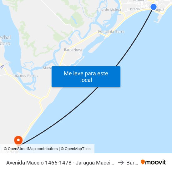 Avenida Maceió 1466-1478 - Jaraguá Maceió - Al 57022-080 República Federativa Do Brasil to Barra Mar map