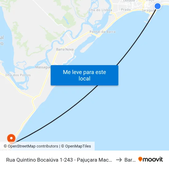 Rua Quintino Bocaiúva 1-243 - Pajuçara Maceió - Al 57035-005 República Federativa Do Brasil to Barra Mar map