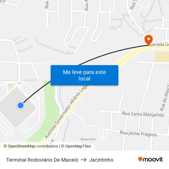 Terminal Rodoviário De Maceió to Jacintinho map
