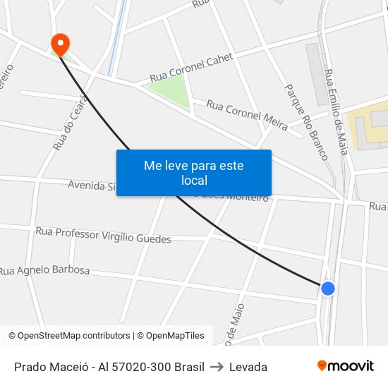 Prado Maceió - Al 57020-300 Brasil to Levada map