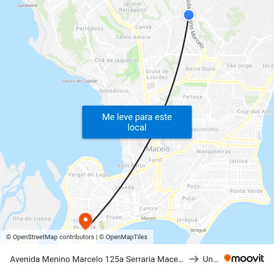 Avenida Menino Marcelo 125a Serraria Maceió - Alagoas 57046-000 Brasil to Uncisal map