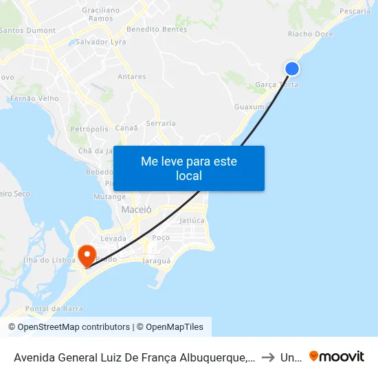 Avenida General Luiz De França Albuquerque, 110 - Praça Emílio De Carvalho to Uncisal map