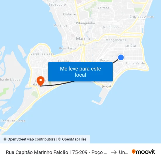 Rua Capitão Marinho Falcão 175-209 - Poço Maceió - Al 57025-260 Brasil to Uncisal map