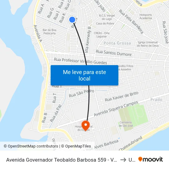 Avenida Governador Teobaldo Barbosa 559 - Vergel Do Lago Maceió - Al 57015-850 República Federativa Do Brasil to Uncisal map