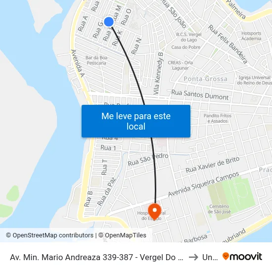 Av. Min. Mario Andreaza 339-387 - Vergel Do Lago Maceió - Al 57015-880 Brasil to Uncisal map