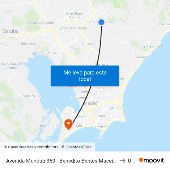 Avenida Mundaú 369 - Benedito Bentes Maceió - Al 57085-778 República Federativa Do Brasil to Uncisal map