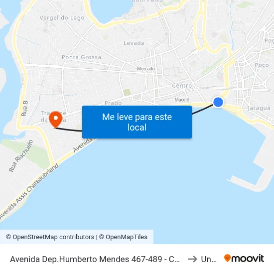 Avenida Dep.Humberto Mendes 467-489 - Centro Maceió - Al Brasil to Uncisal map