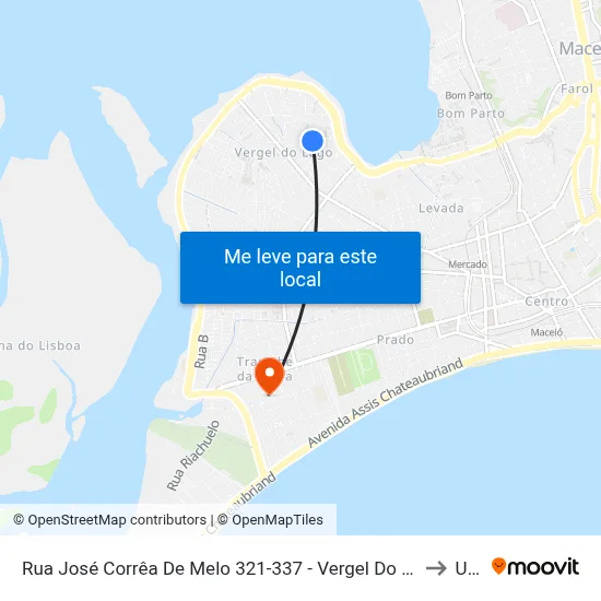 Rua José Corrêa De Melo 321-337 - Vergel Do Lago Maceió - Al 57015-390 República Federativa Do Brasil to Uncisal map