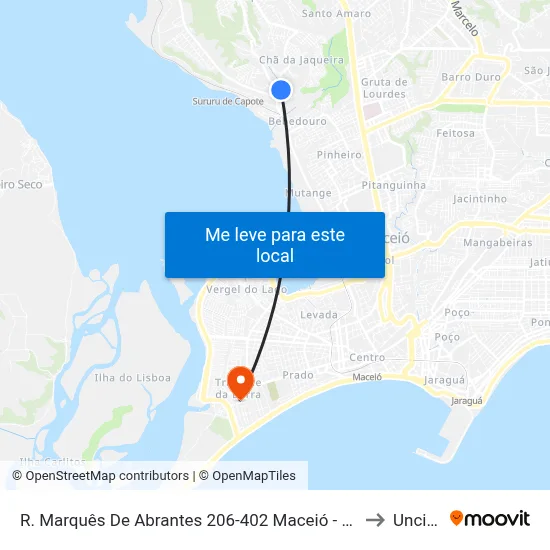 R. Marquês De Abrantes 206-402 Maceió - Al Brasil to Uncisal map