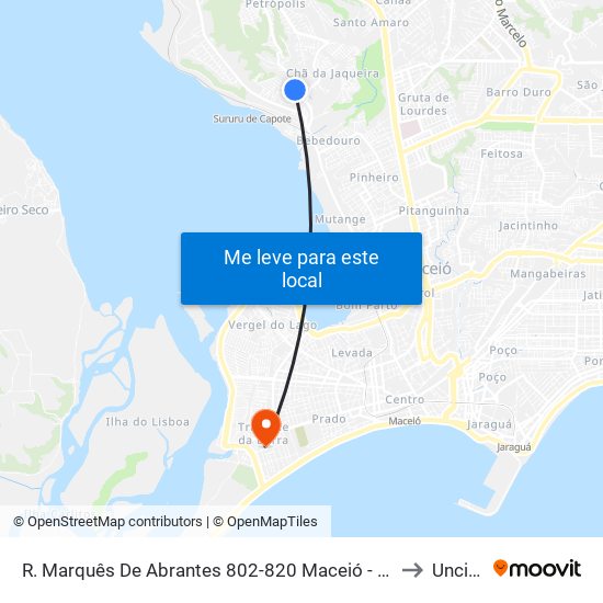 R. Marquês De Abrantes 802-820 Maceió - Al Brasil to Uncisal map