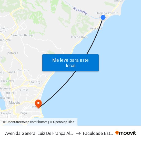 Avenida General Luiz De França Albuquerque, 68 | Saúde to Faculdade Estácio De Sá map