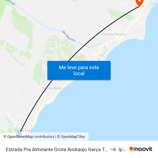 Estrada Pra Almirante Grota Andraújo Garça Torta Maceió - Alagoas Brasil to Ipioca map
