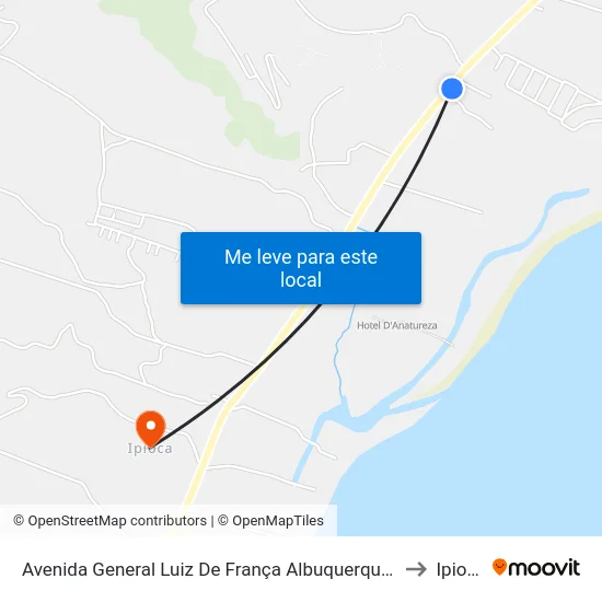 Avenida General Luiz De França Albuquerque, Sn to Ipioca map